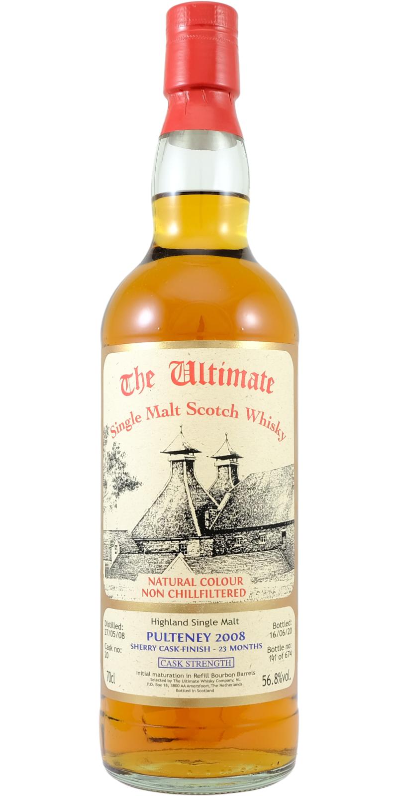 Old Pulteney 2008 van Wees