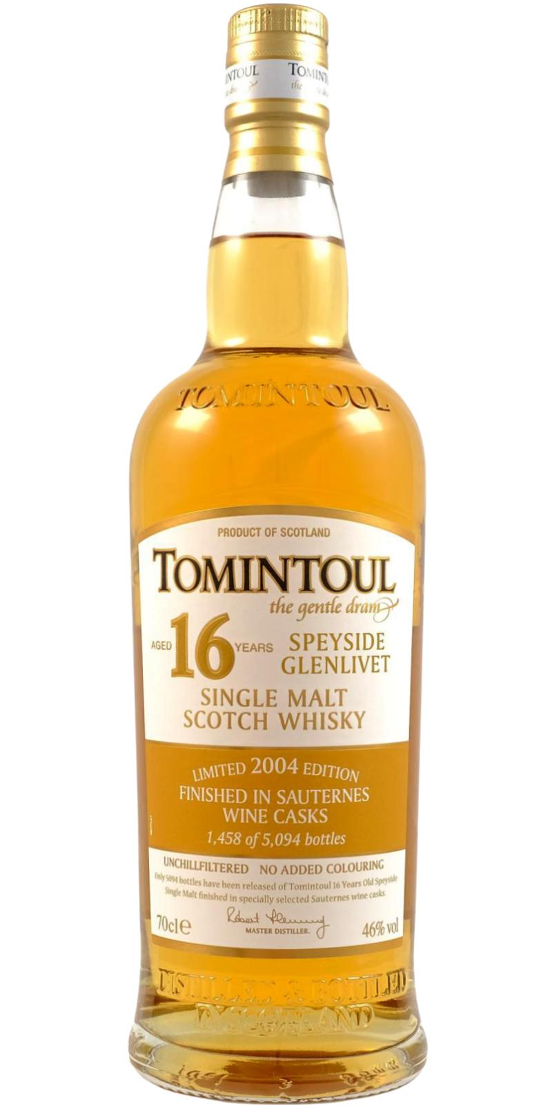 Tomintoul 2004 Limited