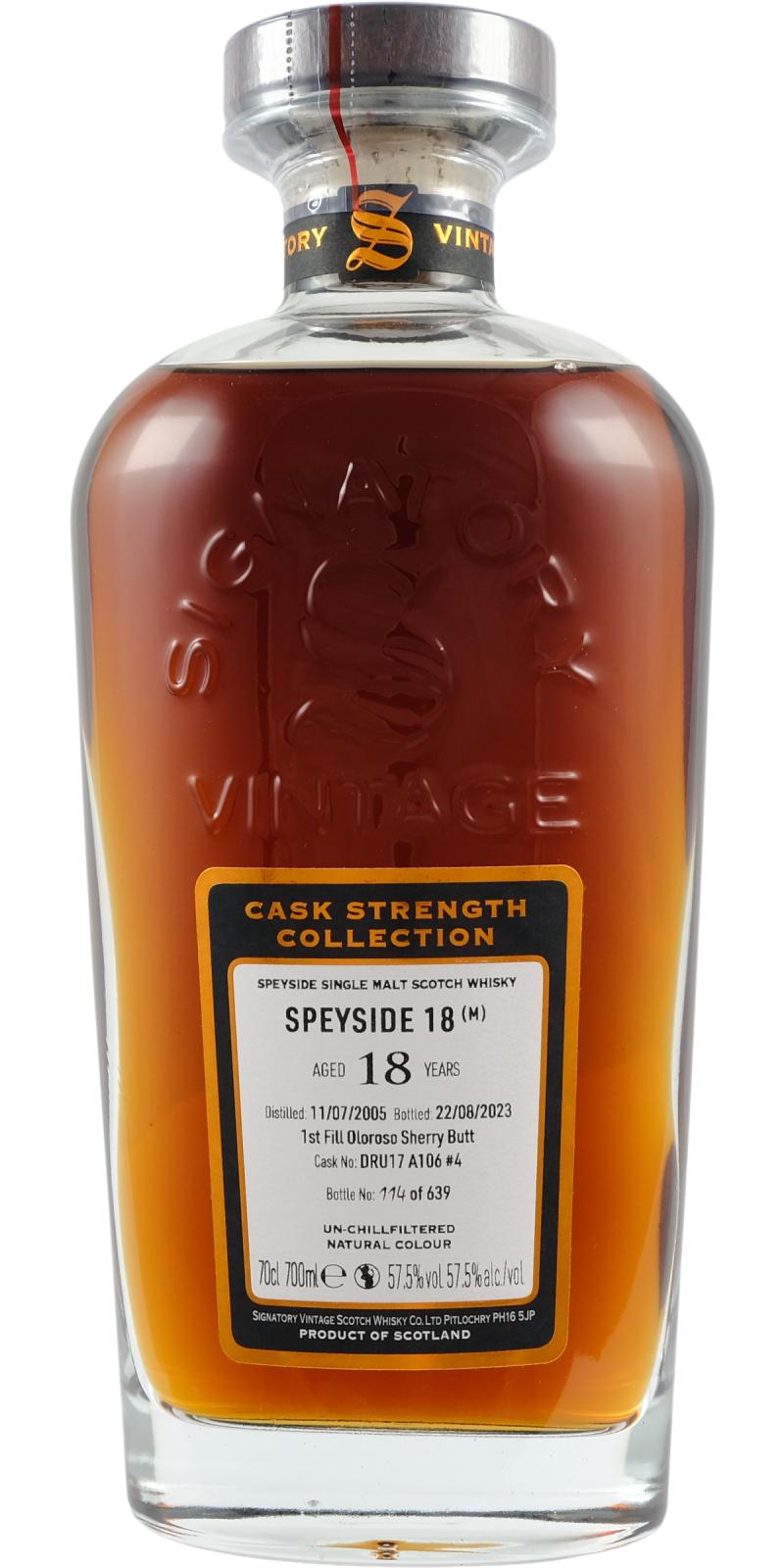 Speyside (M) 2005 Signatory Vintage
